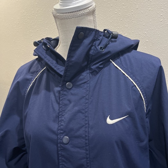 Nike Vintage Windbreaker Hooded Jacket Mens Size Medium Bauer Hockey Collab Y2K - Picture 3 of 11